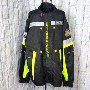Off Road Racing Performance Jacket - Black and Yellow